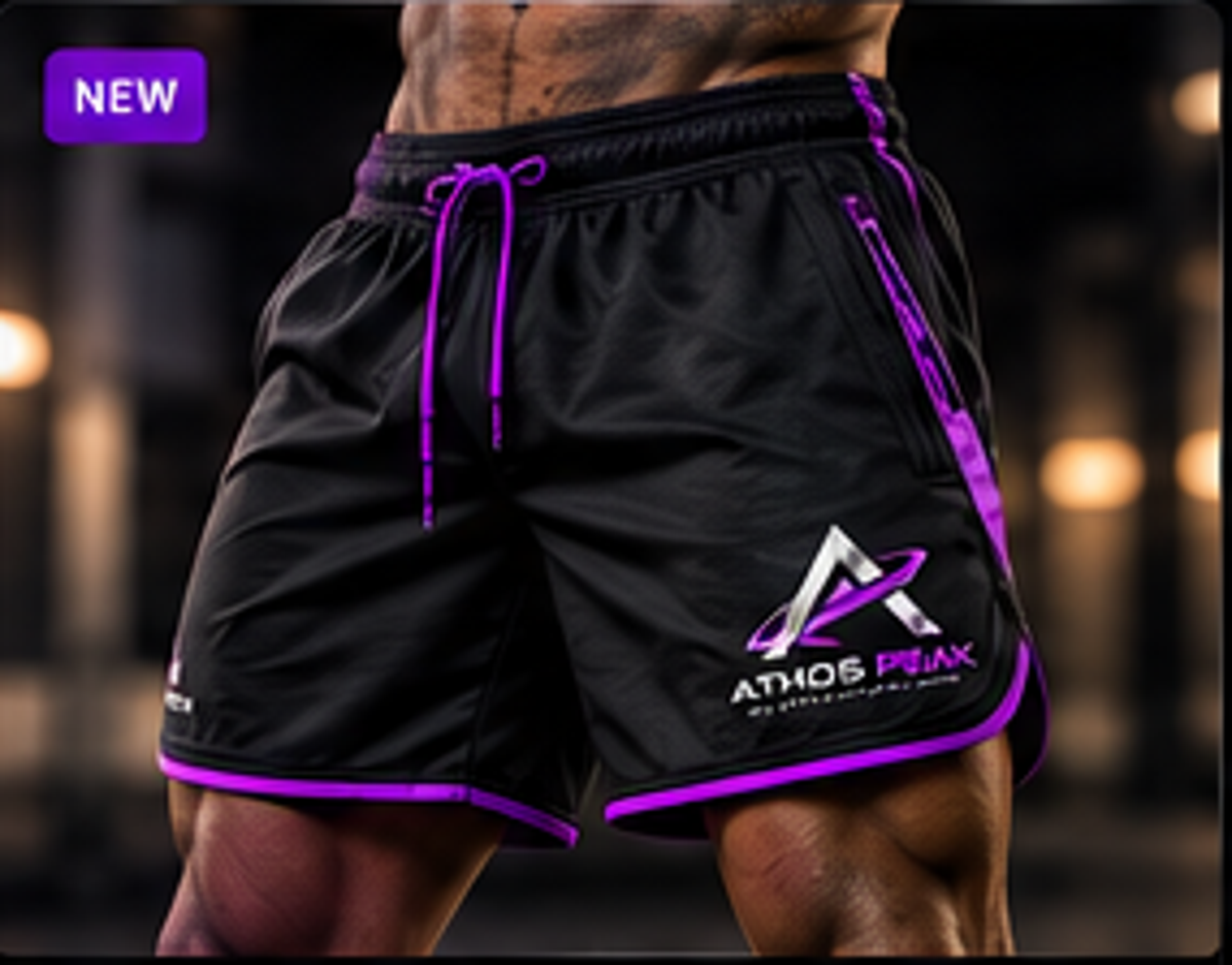 Athos Peak Men's Training Shorts single product image | Powered by Only The Finest