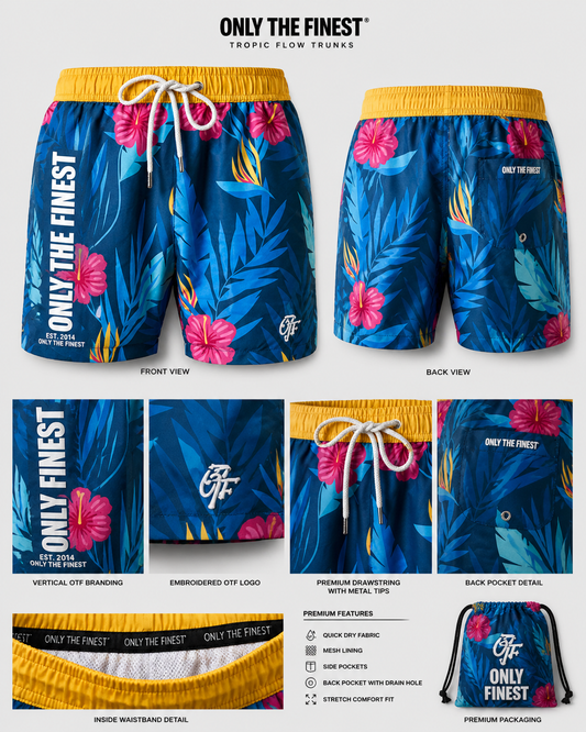 Good Vibes Only Swim Trunks