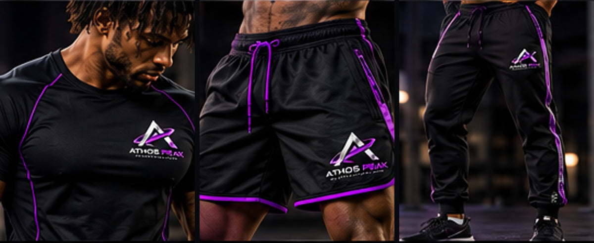 Athos Peak Men's Momentum Kit Bundle: Performance Tee, Training Shorts and Tech Joggers