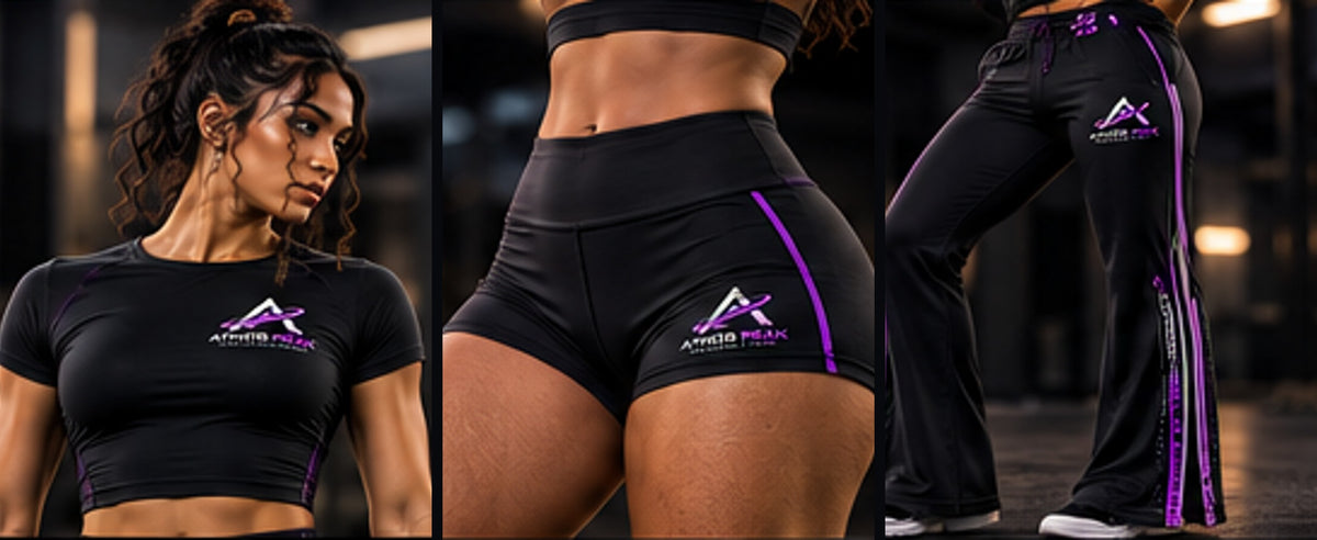 Athos Peak Women's Momentum Kit Bundle: Contour Tee, Sculpt Shorts and Flare Joggers