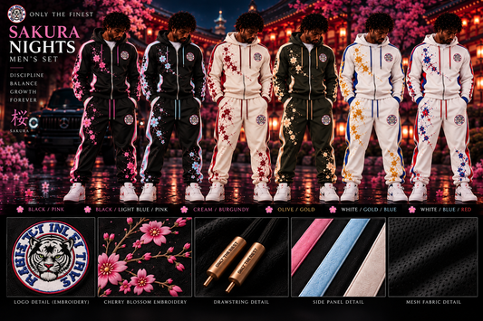 Sakura Nights Men's Tracksuit Set six colorways
